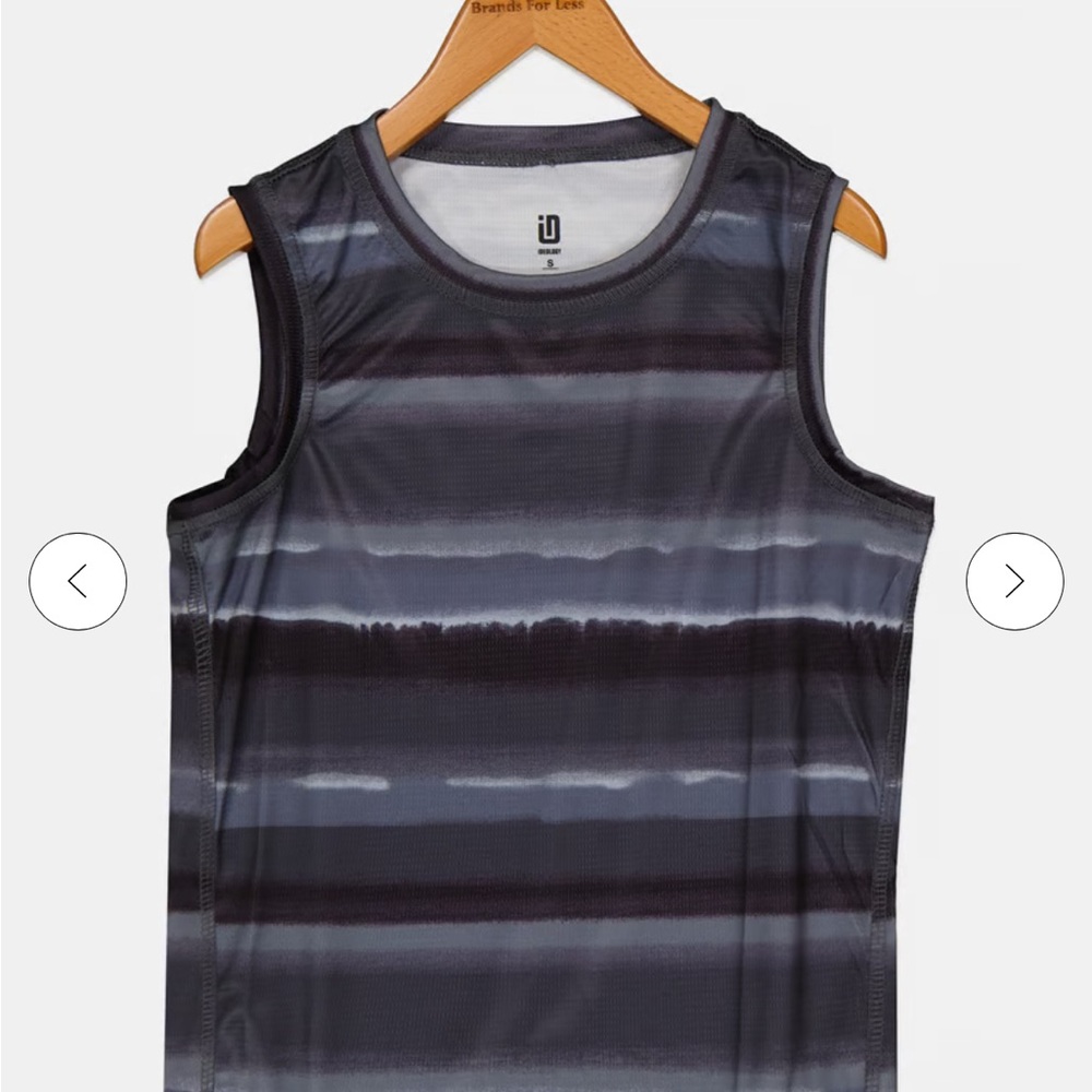 Ideology black/gray/white tank  top
